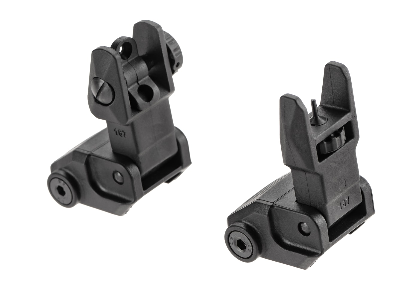 DLG Tactical High Profile Folding Sights Set