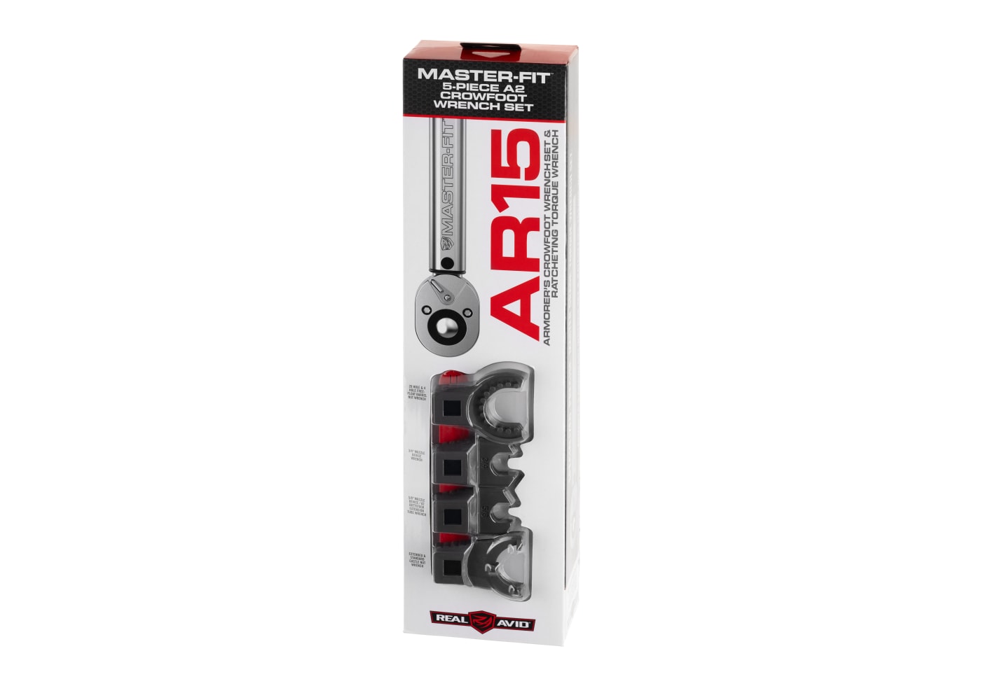 Real Avid Master-Fit A2/AR15 Crowfoot Wrench Set