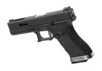 WE G-Force 17 BK Silver Barrel Metal Version GBB