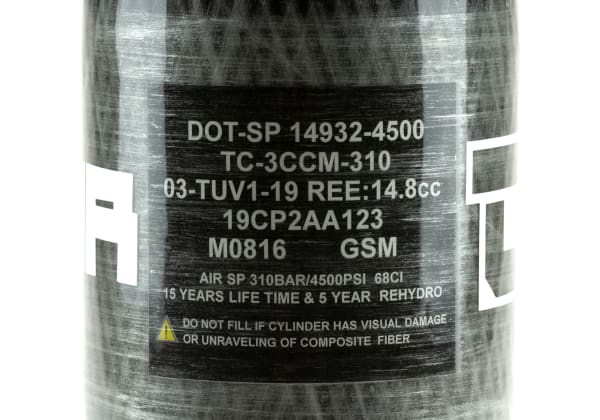 Dominator 68/4500 HPA Carbon Tank
