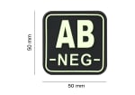 JTG Bloodtype Square Rubber Patch AB Neg