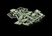 JTG Ghost Ship Skull Rubber Patch