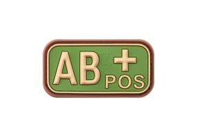JTG Bloodtype Rubber Patch AB Pos