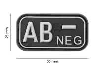 JTG Bloodtype Rubber Patch AB Neg