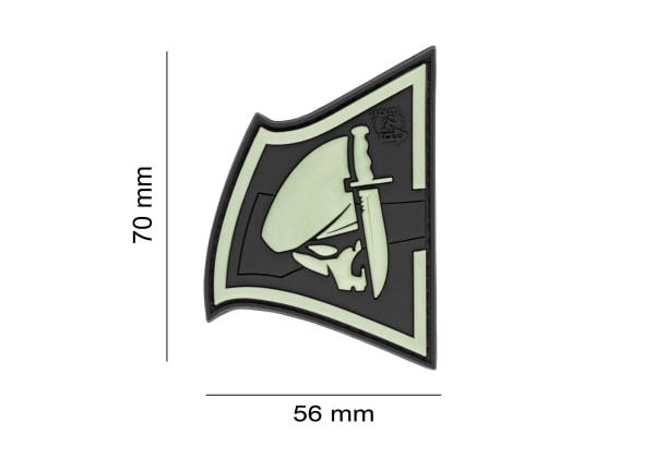 JTG Rebel Skull Rubber Patch