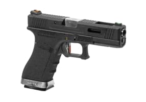 WE G-Force 17 BK Silver Barrel Metal Version GBB