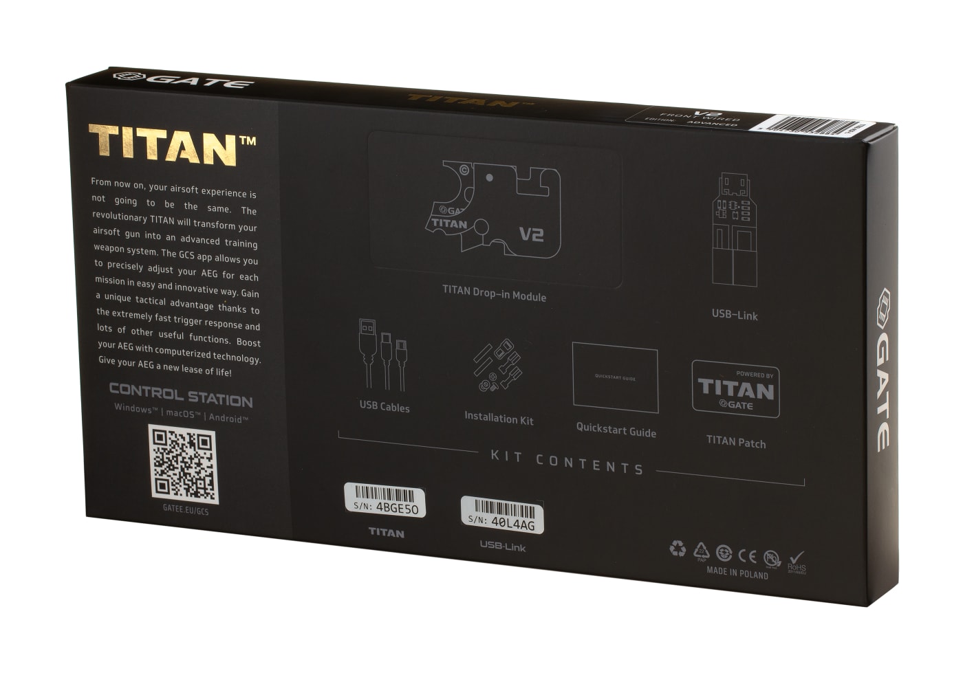 Gate Titan V2 Advanced Set Front Wired Semi Only