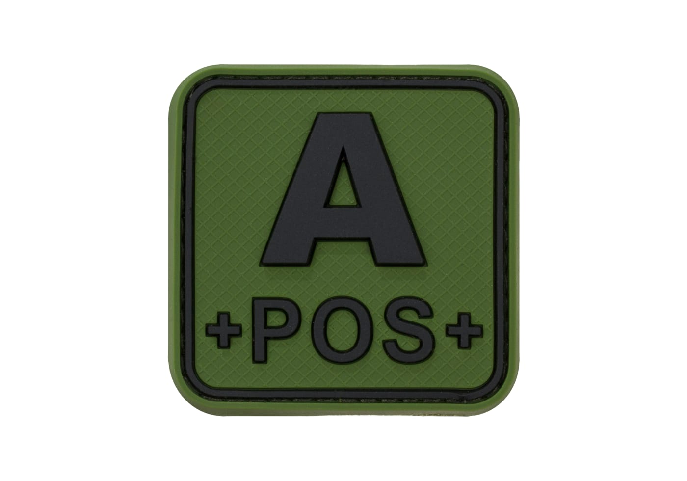 JTG Bloodtype Square Rubber Patch A Pos