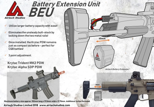 Airtech Studios BEU Battery Extension Unit Krytac Trident