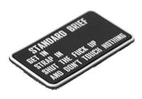 JTG Standardbriefing Rubber Patch