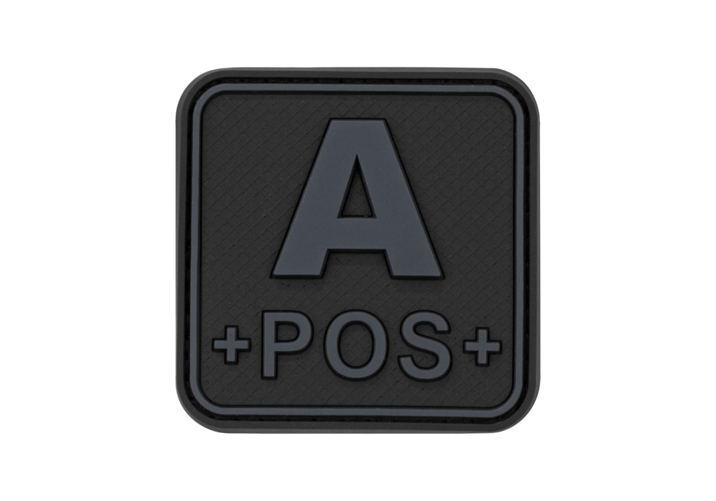 JTG Bloodtype Square Rubber Patch A Pos