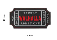 JTG Large Walhalla Ticket Rubber Patch