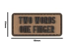 JTG Two Words One Finger Rubber Patch