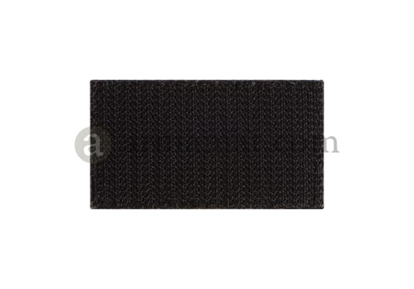 Rubber Velcro Flag Patch | Black/White