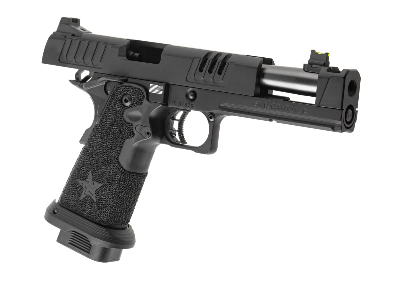 Army Armament Staccato XC 2011 GBB T8 Pistol with Muzzle Device