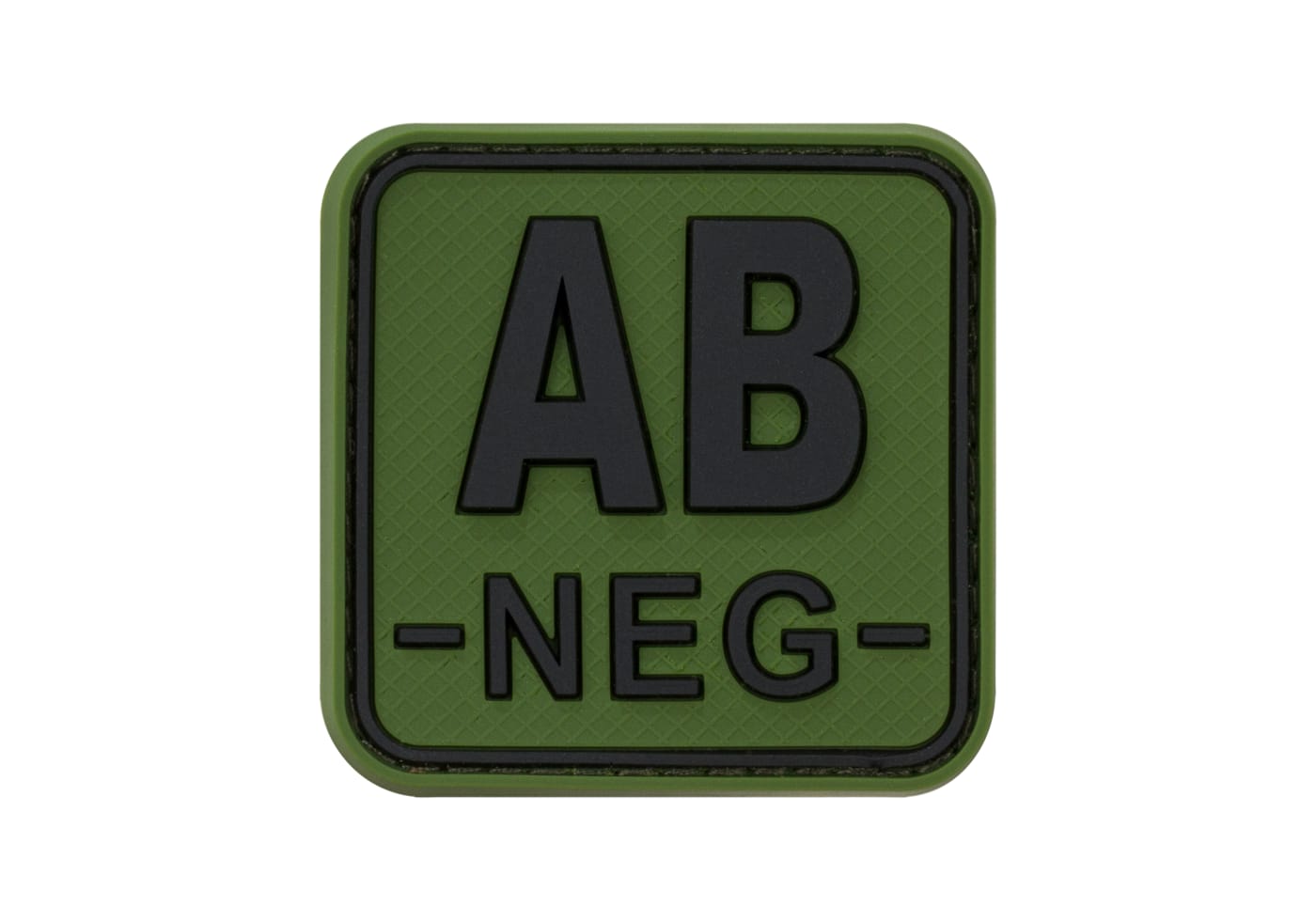 JTG Bloodtype Square Rubber Patch AB Neg