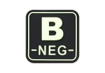 JTG Bloodtype Square Rubber Patch B Neg