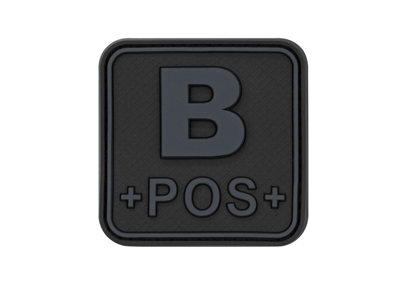 JTG Bloodtype Square Rubber Patch B Pos