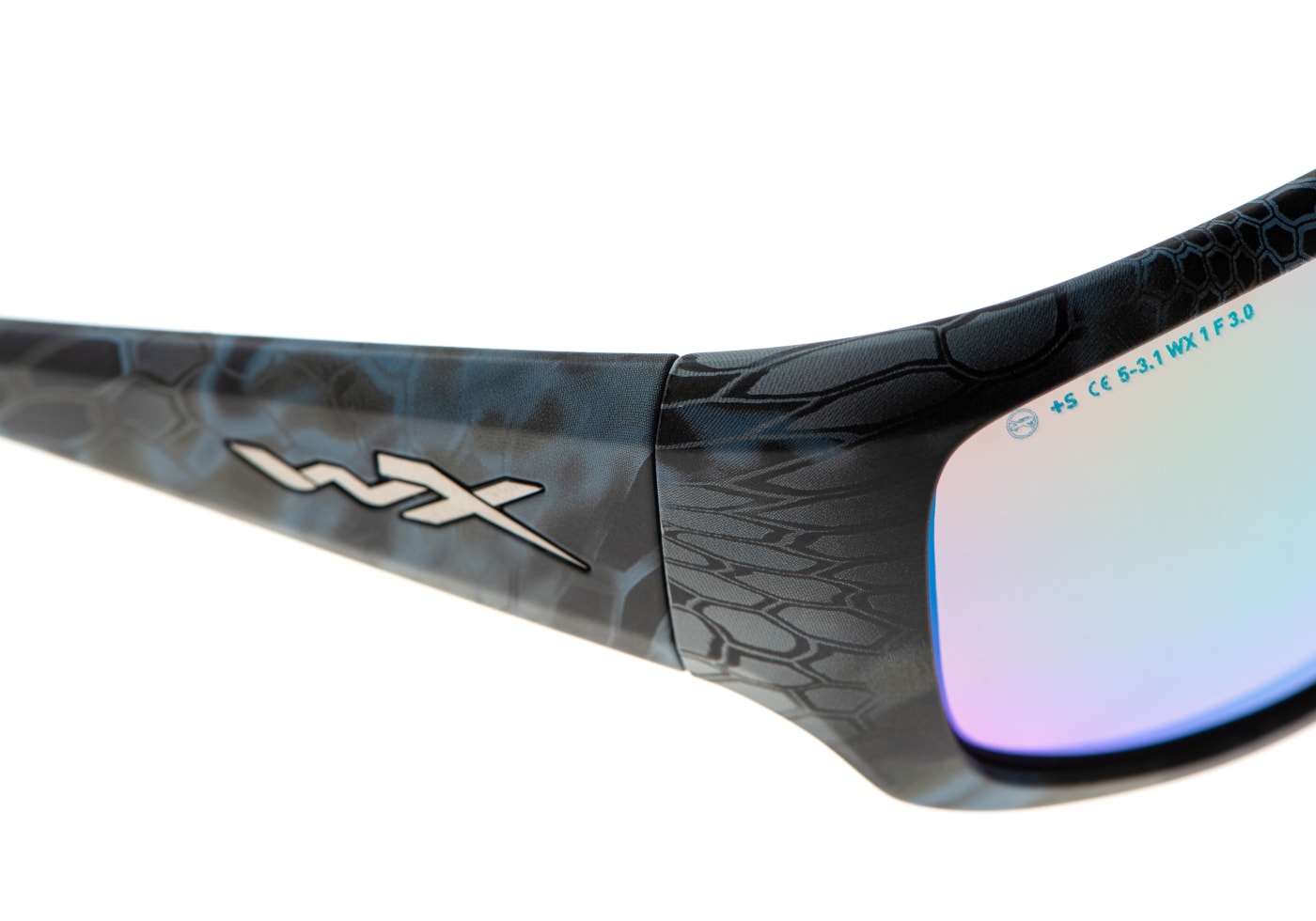 Wiley X WX Omega Captivate Polarized Green Mirror