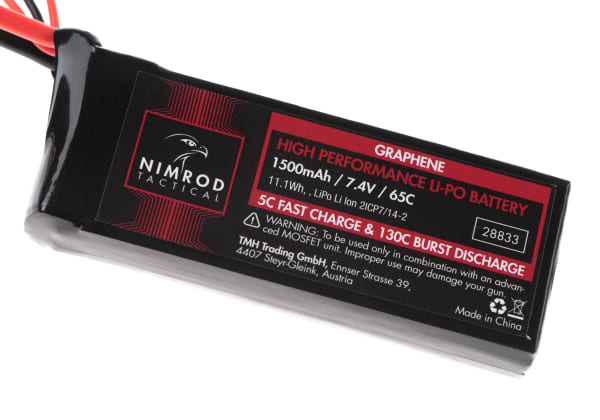 Nimrod Lipo 7.4V 1500mAh 65C Graphene Mini Type T-Plug