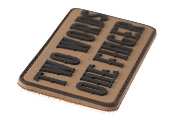 JTG Two Words One Finger Big Rubber Patch