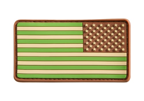 JTG US Flag Rubber Patch Reversed