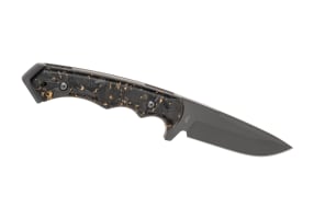 Defcon D2 Fixed Blade Gold Flecks Handle