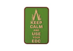 JTG Keep Calm EDC Rubber Patch