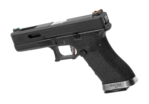 WE G-Force 17 BK Silver Barrel Metal Version GBB