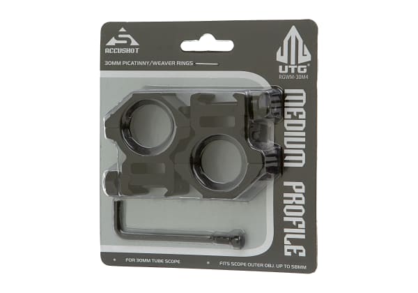 Leapers 30mm Mount Rings Medium