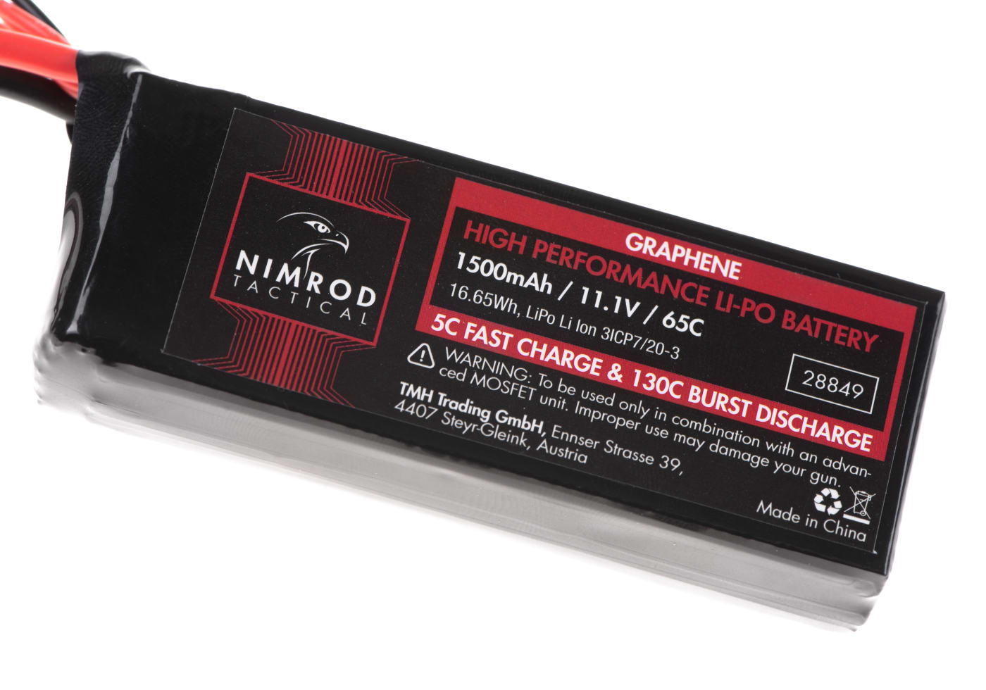 Nimrod Lipo 11.1V 1500mAh 65C Graphene Mini Type T-Plug