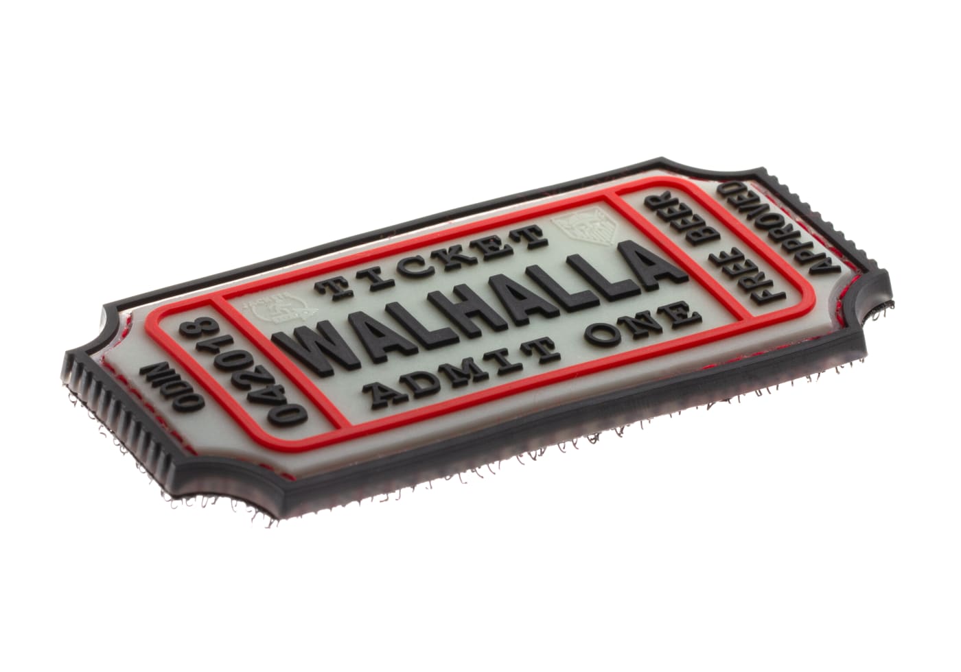 JTG Large Walhalla Ticket Rubber Patch