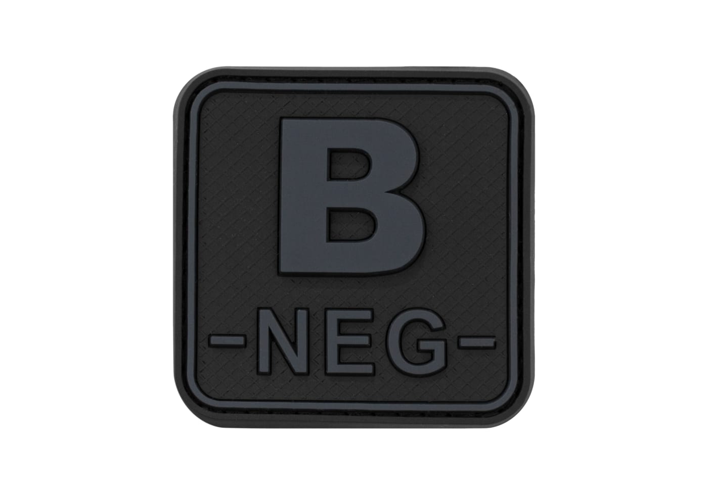 JTG Bloodtype Square Rubber Patch B Neg
