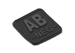 JTG Bloodtype Square Rubber Patch AB Neg