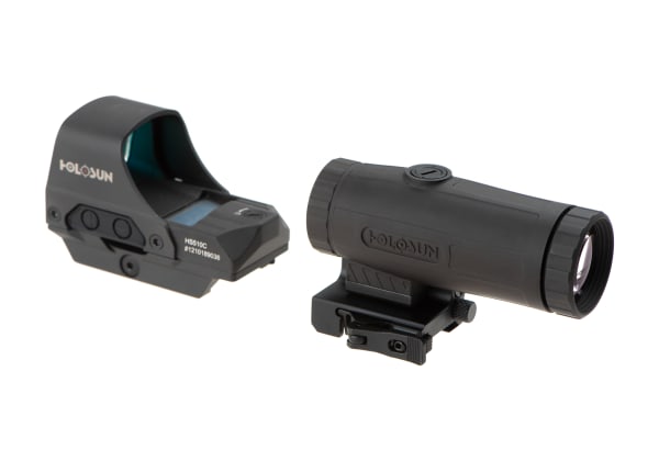 Holosun HS510C Solar Red Circle Dot Sight Combo with HM3X
