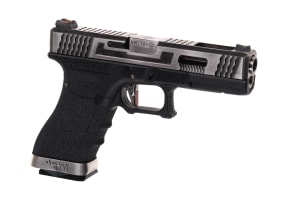 WE G-Force 17 SV Silver Barrel Metal Version GBB