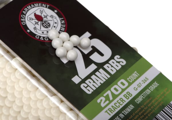 G&G 0.25g Tracer BBs 2700rds