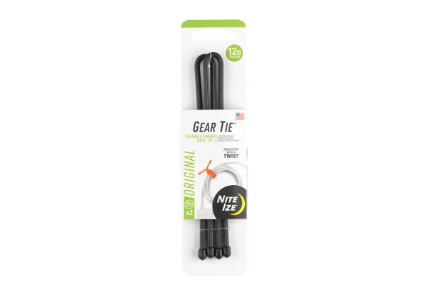 Nite Ize Gear Tie Reusable Rubber Twist Tie 12