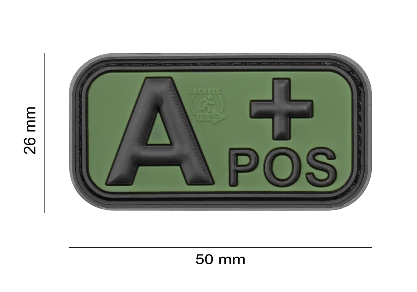 JTG Bloodtype Rubber Patch A Pos