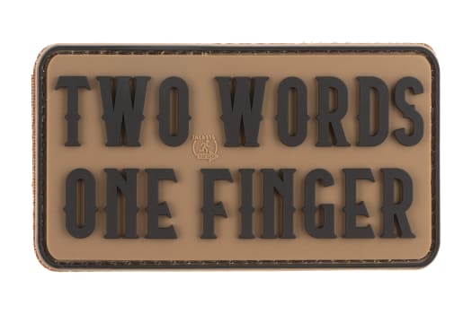 JTG Two Words One Finger Big Rubber Patch