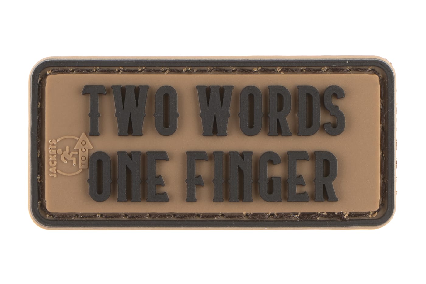 JTG Two Words One Finger Rubber Patch
