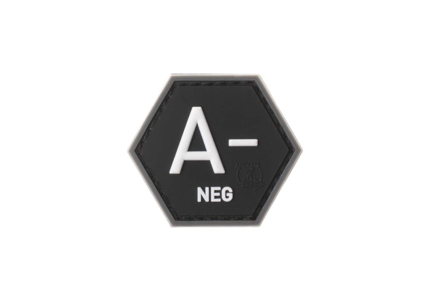 JTG Bloodgroup Hexagon Rubber Patch A Neg