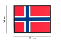 JTG Norway Flag Rubber Patch