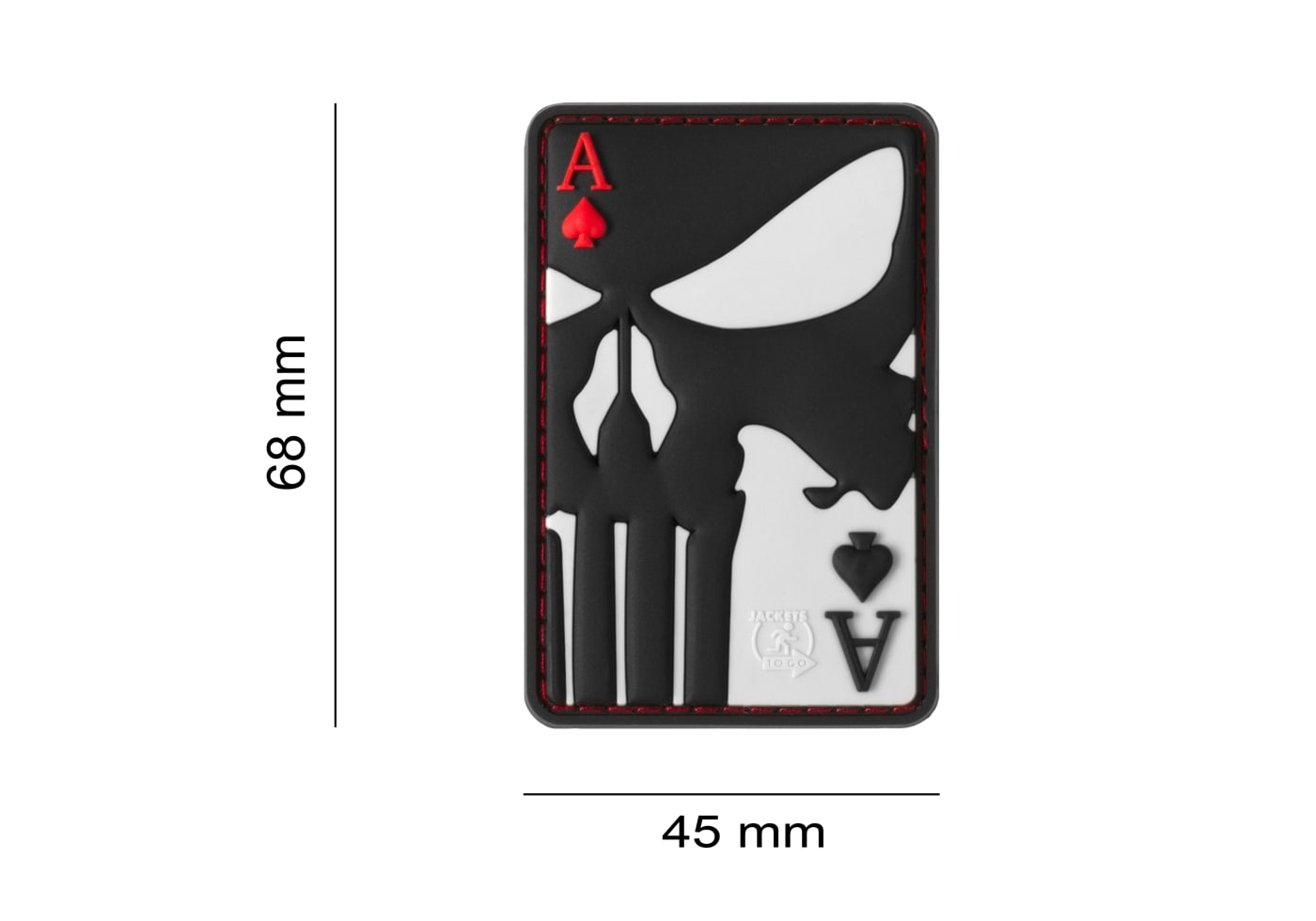 JTG Punisher Ace of Spades Rubber Patch