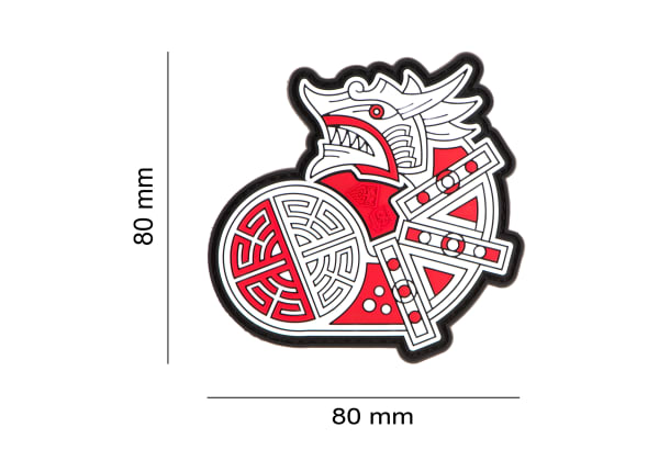 JTG Viking Dragon Ship Head Rubber Patch