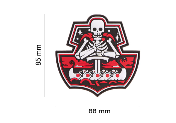 JTG Ghost Ship Skull Rubber Patch