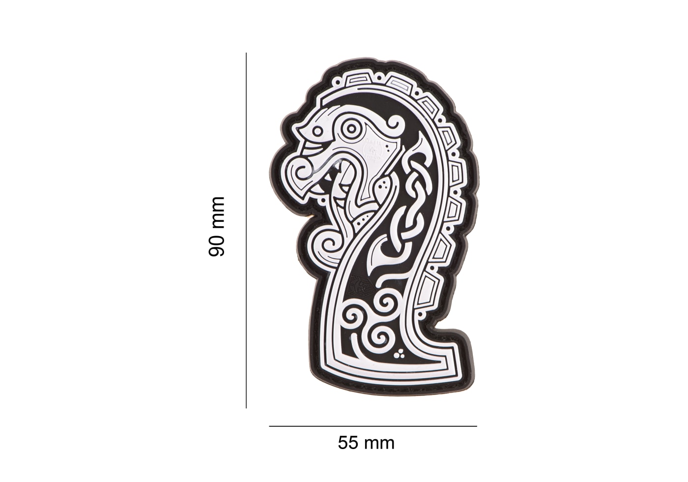 JTG Northman Dragon Ship Head Rubber Patch