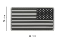 JTG US Flag Rubber Patch Reversed