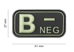 JTG Bloodtype Rubber Patch B Neg