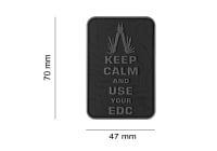 JTG Keep Calm EDC Rubber Patch